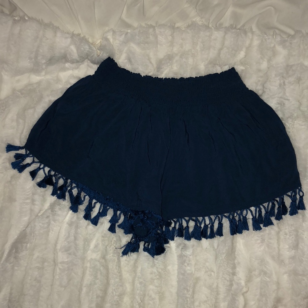 Fringed Bottom Shorts